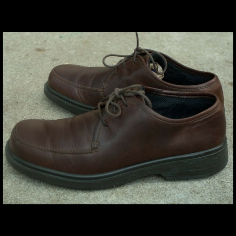 ECCO Mens 43 / 9 - 9.5 Brown Bicycle Toe Lace Up